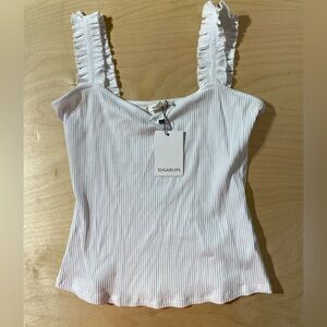 Sugarlips High Roller Ribbed Tank Top Small (EF)